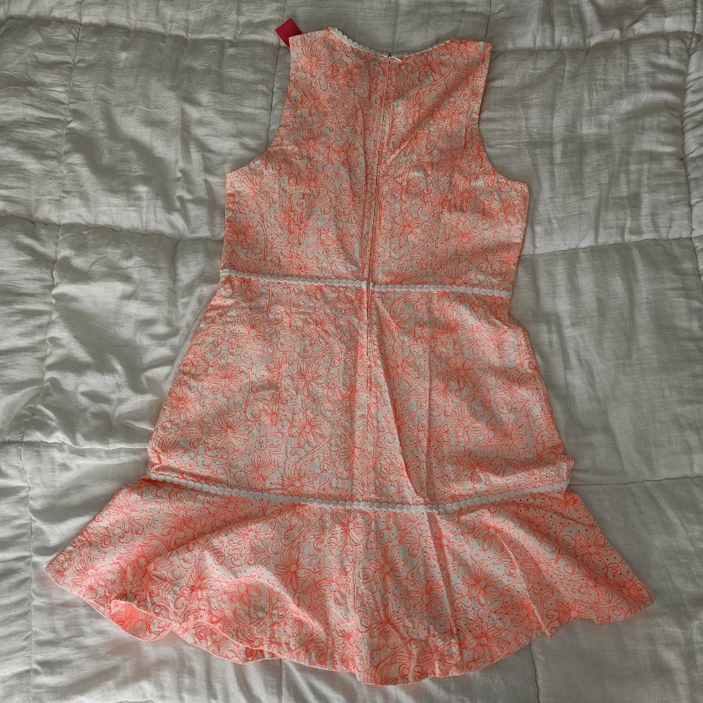Lilly Pulitzer NWT Ellen Embroidered Dress 14 - Picture 4 of 7